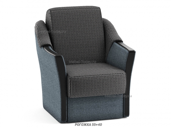 Кресло без механизма на пружинном блоке накладками на подлокотниках
