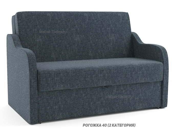 Диван-кровать аккордеон Людмила 140 см с мягкими подлокотниками