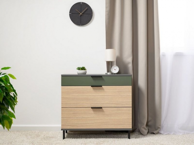 Комод Марвэл 16.234.03 Темно-серый/Плэйн