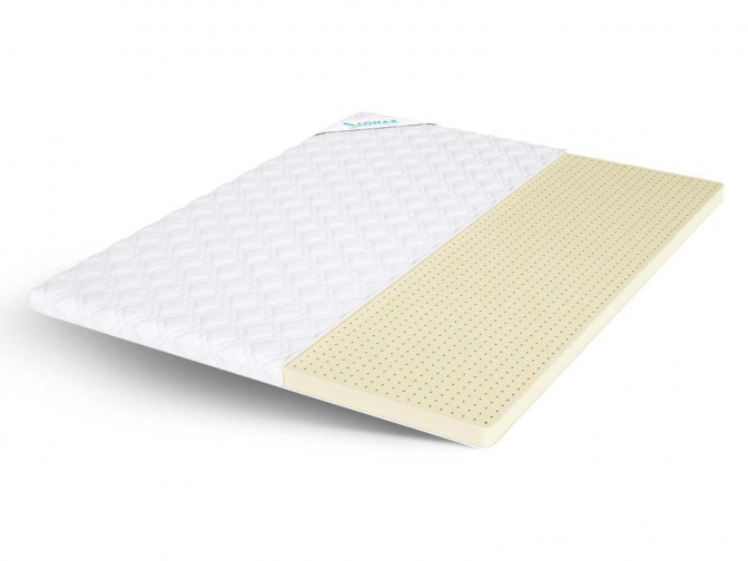 Топпер Lonax Latex 6 - наматрасник мягкий натуральный Латекс, высота 6 см
