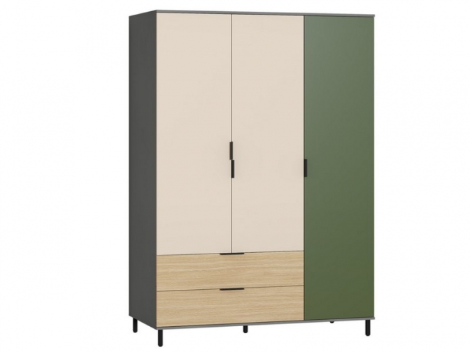 Шкаф Марвэл 16.317.03 Темно-серый/Плэйн