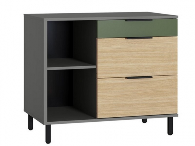 Тумба Марвэл 16.160 Темно-серый/Плэйн