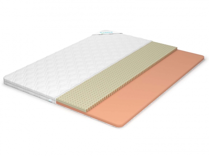 Топпер Lonax ППУ Latex 6 -  наматрасник мягкий искусственный Латекс (ППУ), высота 6 см