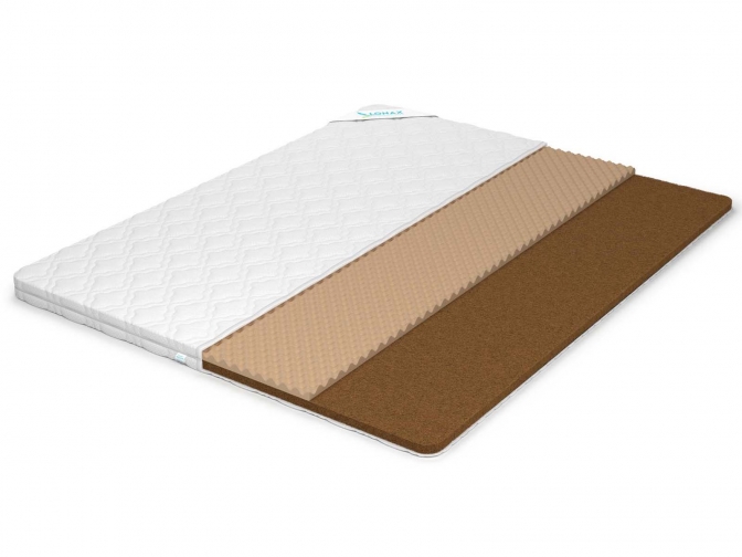 Топпер Lonax Relax Memory Cocos 6 - наматрасник мягкий/жесткий Мемори/Кокос, высота 6 см