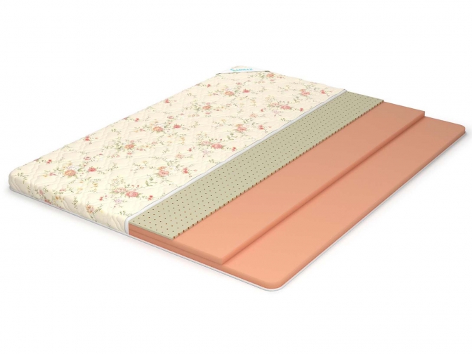 Топпер Lonax LX Comfort 7 - наматрасник мягкий искусственный Латекс (ППУ), высота 7 см