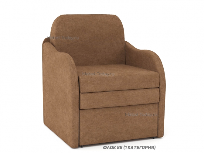 Кресло-кровать Марина Эко 60 с мягкими подлокотниками выкатной механизм с латами