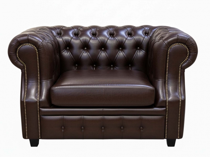 Кресло Честер Лофт коричневый