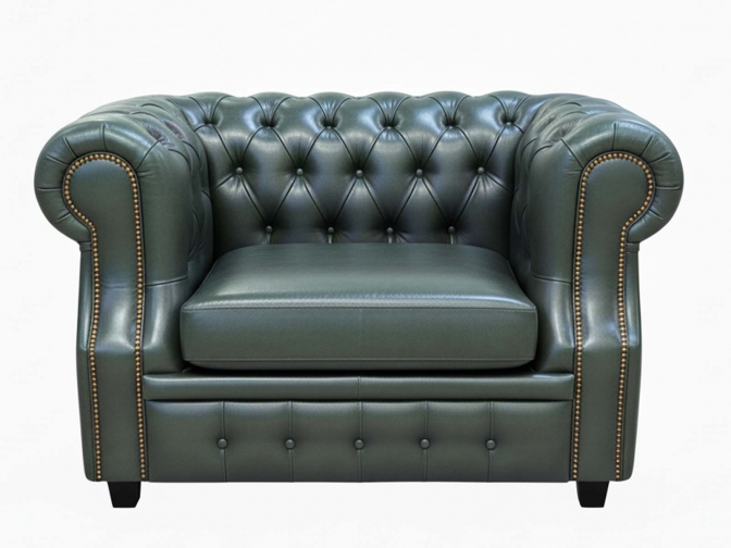 Кресло Честер Лофт зеленый