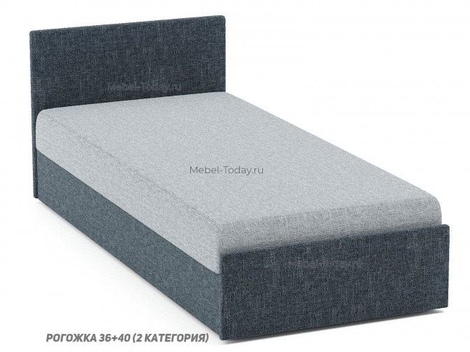 Диван-тахта Юлия с мягкой спинкой Эко 120 см, полутороспальная, с ящиком и подъемным механизмом, обивка на выбор