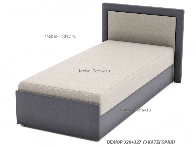 Диван-тахта Юлия с мягкой спинкой Люкс 120 см, ящик для белья, обивка на выбор