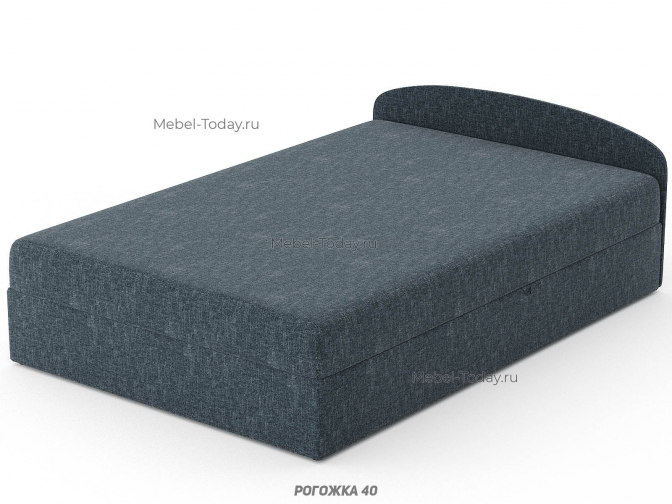 Кровать-тахта двуспальная с овальной спинкой 140 см, наполнитель ортопедический, пружинный или ППУ