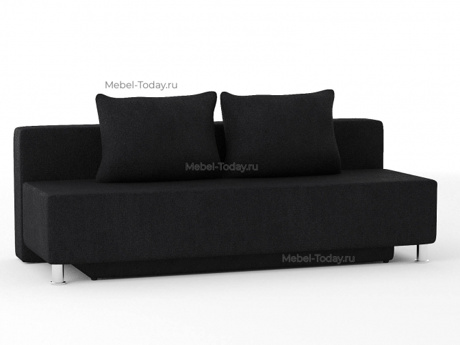 Диван еврокнижка Парма Люкс черный