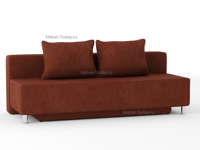 Диван еврокнижка Парма Люкс коричневый