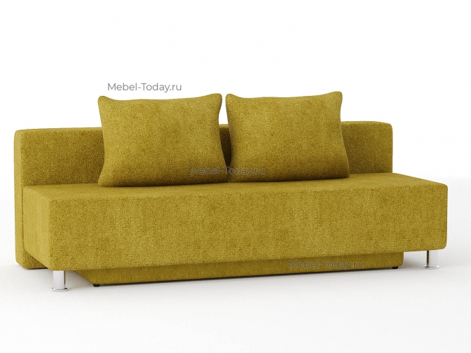 Диван еврокнижка Парма Люкс желтый