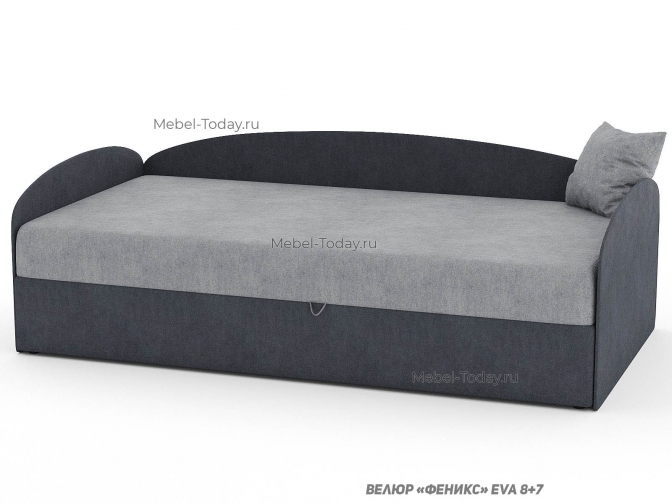 Диван-тахта полутороспальная Овальная три спинки, спальное 100x190 см, наполнитель ортопедический, пружинный или ППУ