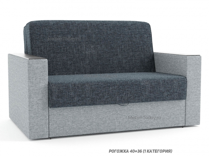 Диван-кровать аккордеон Неаполь 120 см полутороспальный с ящиком для белья