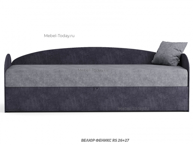 Диван-тахта Овальная три спинки, спальное 70 см, малогабаритная - размер на заказ, обивка велюр, рогожка, плюш, бархат