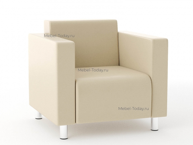 Кресло Блюз 80*75 см,  экокожа бежевая