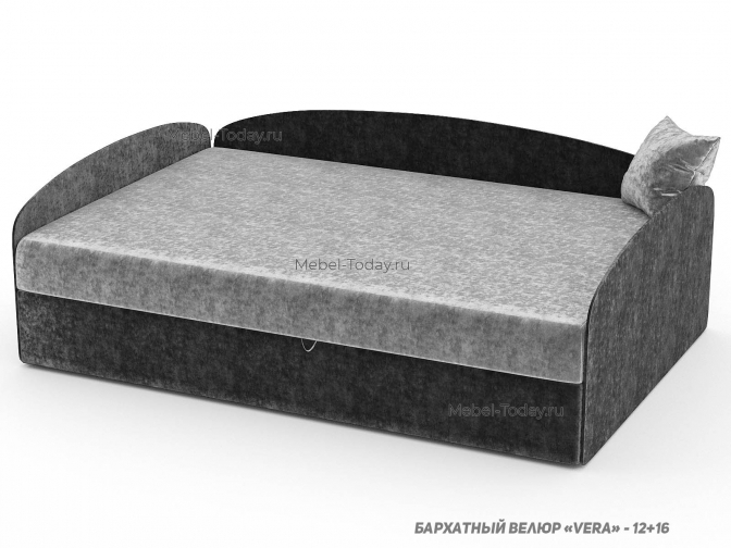 Диван-тахта Овальная три спинки 140x190 см, двуспальная большая, ящик для белья, подъемный механизм