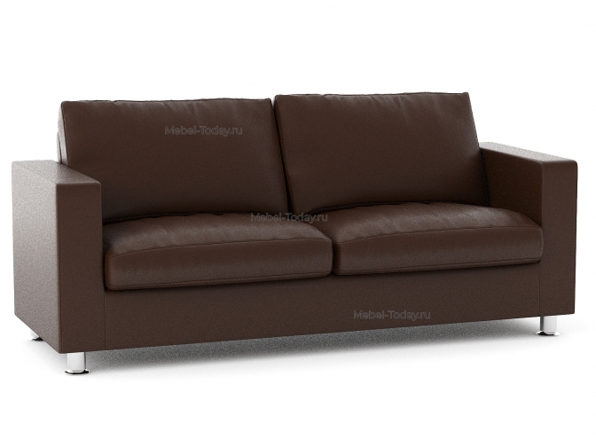 Офисный диван Ватсон 180 см - 2-х местный экокожа коричневая