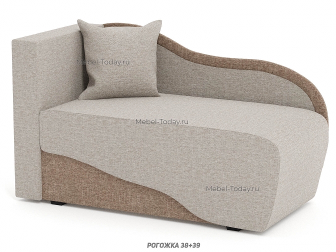 Мини Диван-кушетка Малютка Еврософа, спальное место 70x187 с выбором наполнителя