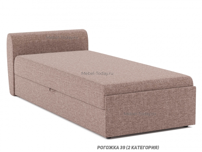 Кушетка ящиком и спинкой Юлия Плюс 90 см