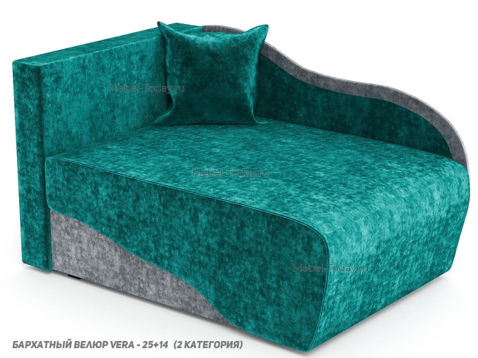 Диван-кушетка Малютка 90x187 с выбором наполнителя и механизмом еврософа