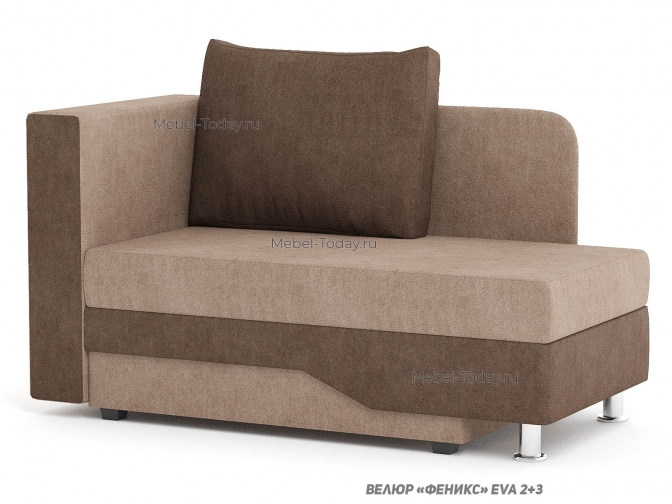 Мини диван-кушетка Весна, спальное место 80x187 см с раскладным механизмом в сторону, механизм еврософа