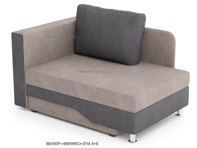 Мини диван-кушетка Весна, спальное место 100x187 см с раскладным механизмом в сторону, механизм еврософа