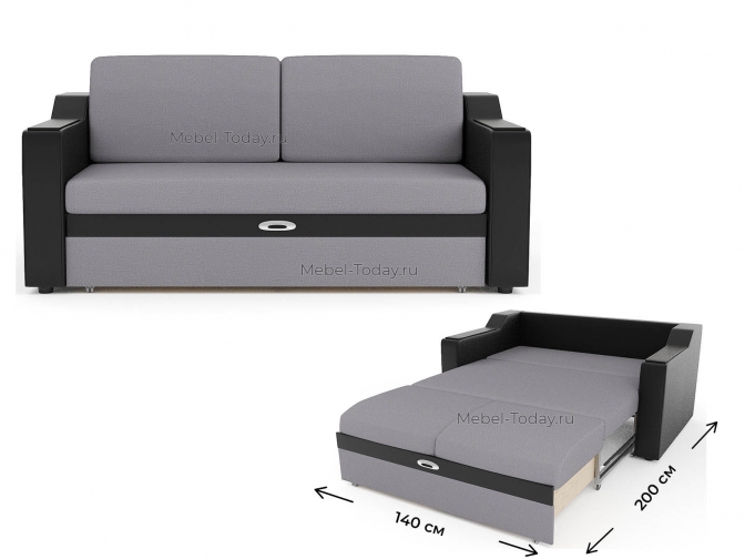 Диван-кровать Наташа 140 ДН прямой на металлокаркасе