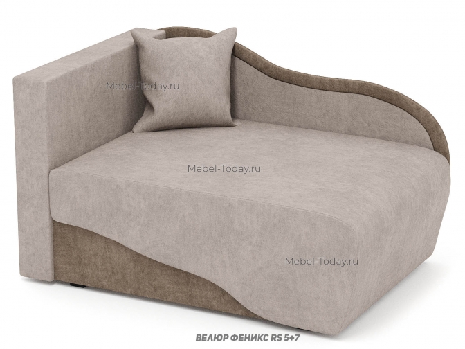 Диван-кушетка Малютка, спальное место 100x187, раскладной в сторону с независимыми пружинами и механизмом еврософа