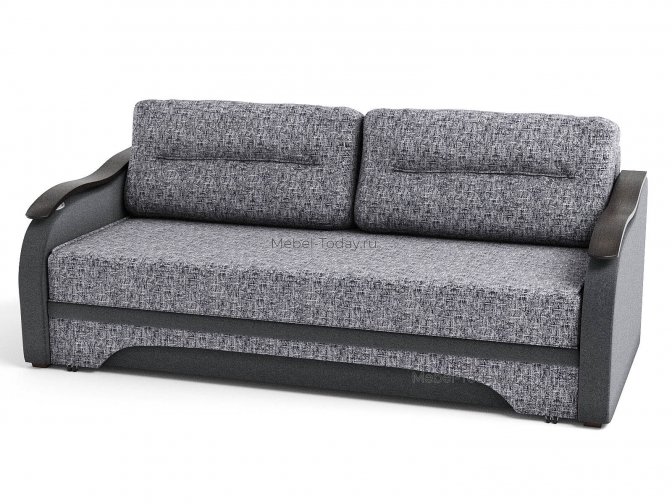 Еврокнижка Наташа 160 ДН с деревянными накладками Волна Эконом со спальным местом 160*195 на пружинном блоке