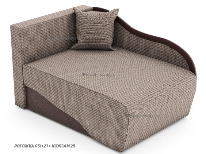 Диван-кушетка Малютка 90x187 с выбором наполнителя и механизмом еврософа