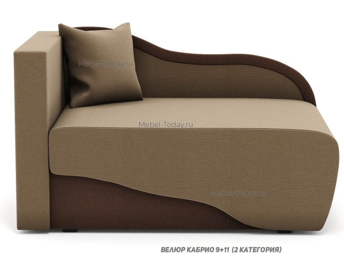 Диван-кушетка Малютка, спальное место 100x187, раскладной в сторону с независимыми пружинами и механизмом еврософа