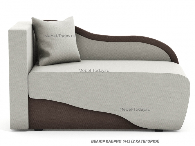 Компактный диван-кушетка Малютка 80x187, механизм еврософа, ящик для белья