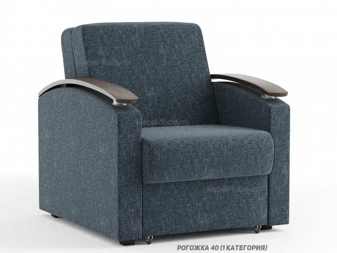 Кресло-кровать Луна 70х192, механизм аккордеон, ящик для белья, наполнитель ППУ или ортопедический