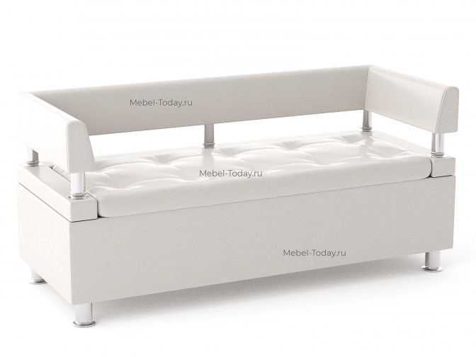 Офисный диван-лавка Парма 140 с боковинами – обивка экокожа