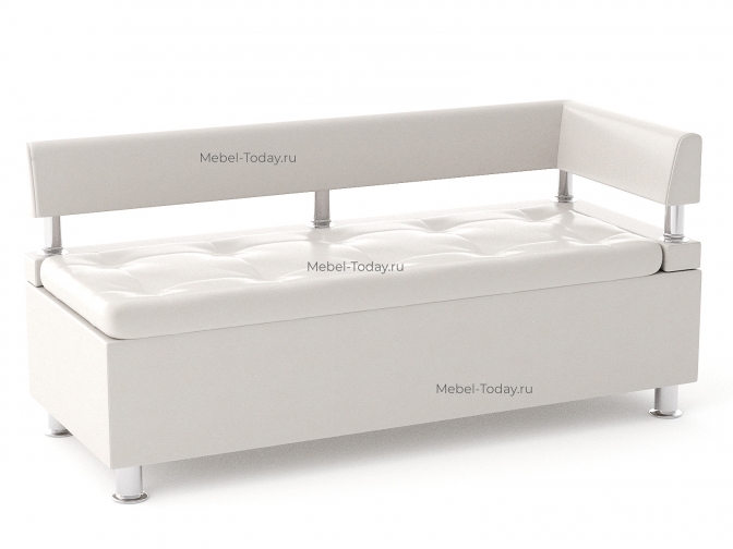 Офисный диван-лавка Парма 140 угловой – обивка экокожа