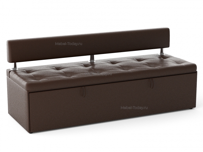 Диван офисный Дельф 160 без боковин, механизм дельфин, обивка экокожа