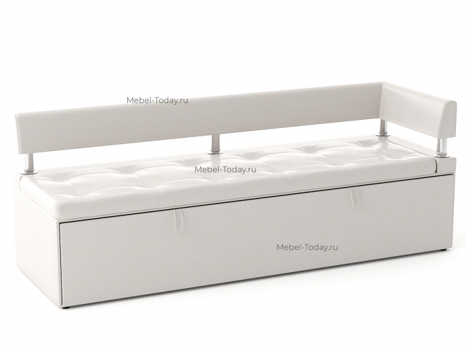 Диван офисный Дельф 160 угловой, механизм дельфин, обивка экокожа