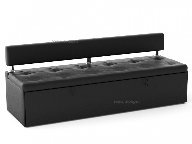 Большой диван офисный Дельф 180 без боковин, механизм дельфин, обивка экокожа