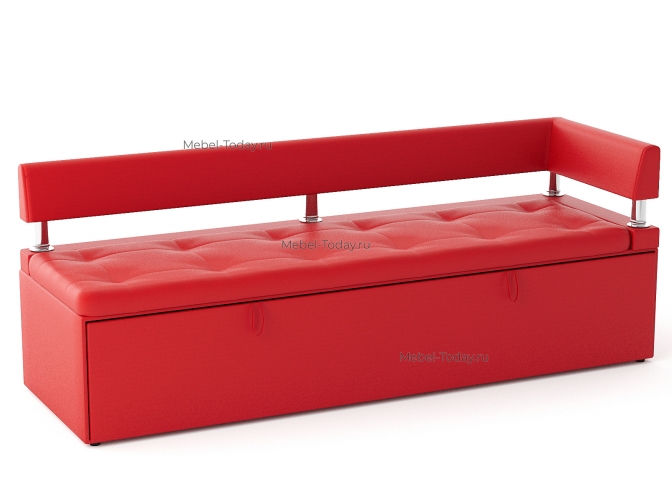 Большой диван офисный Дельф 180 угловой, механизм дельфин, обивка экокожа