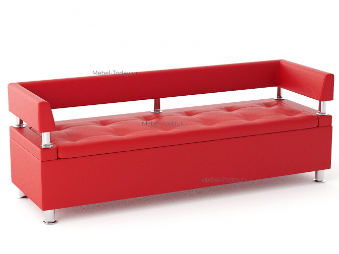 Офисный диван-лавка Парма 180 с боковинами – обивка экокожа