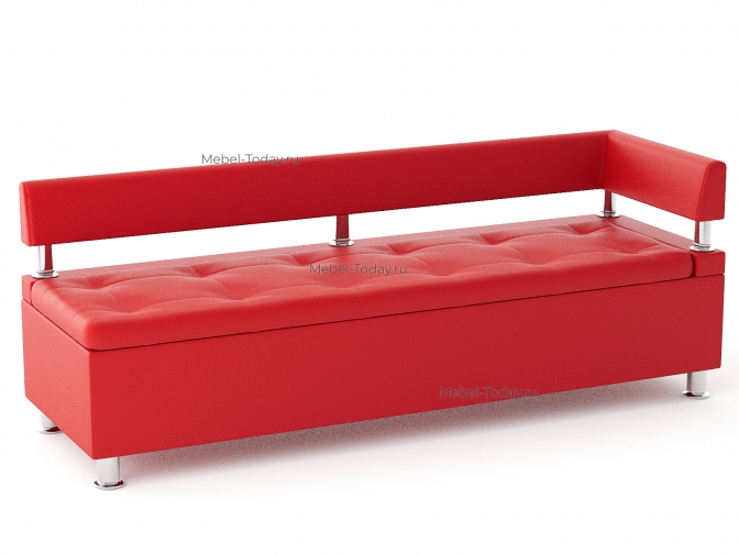 Офисный диван-лавка Парма 180 угловой – обивка экокожа