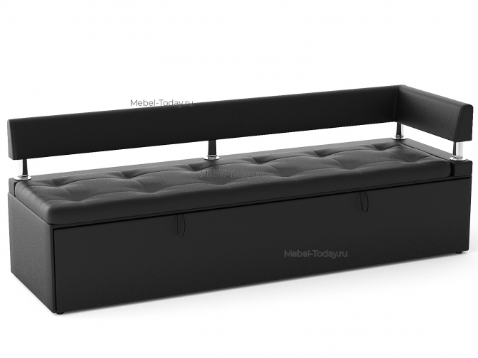 Большой диван офисный Дельф 190 угловой, механизм дельфин, обивка экокожа