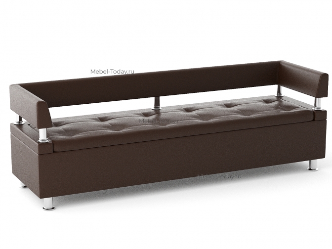 Офисный диван-лавка Парма 200 с боковинами – обивка экокожа