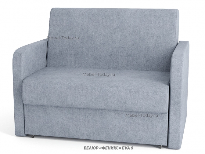 Диван аккордеон Эконом-Люкс 100х194 см с мягкими прямыми подлокотниками, с ящиком для белья