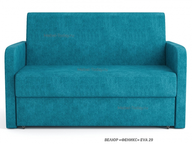 Диван аккордеон Эконом-Люкс 120х194 см с мягкими прямыми подлокотниками, с ящиком для белья