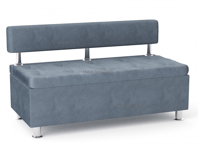 Офисный диван-лавка Парма 120 без боковин – обивка велюр