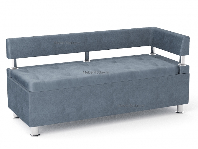 Офисный диван-лавка Парма 140 угловой – обивка велюр